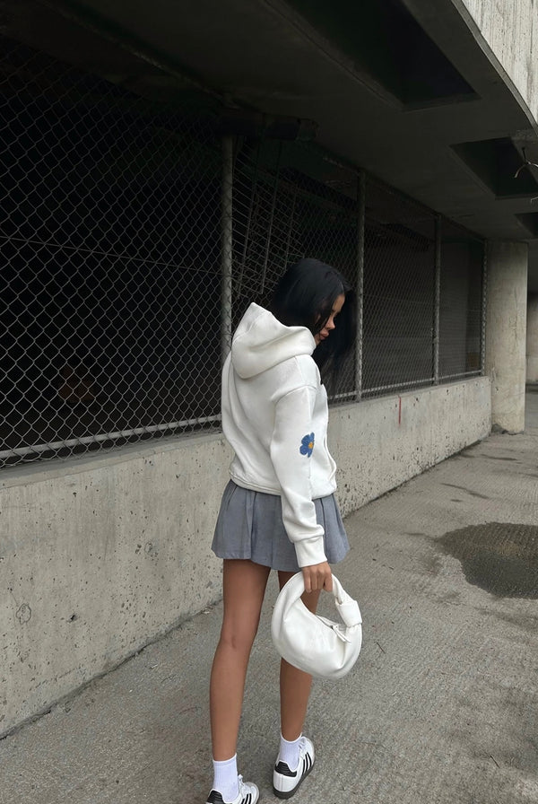 Pull Flowers Blanc