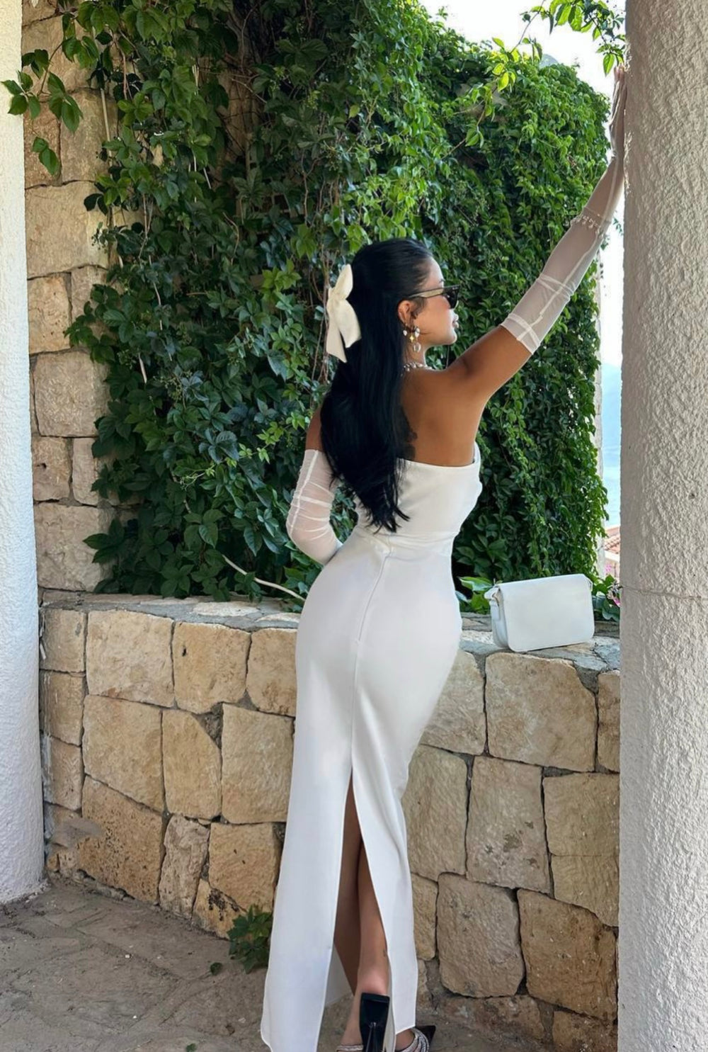 Robe Créateur Noeud White 🤍