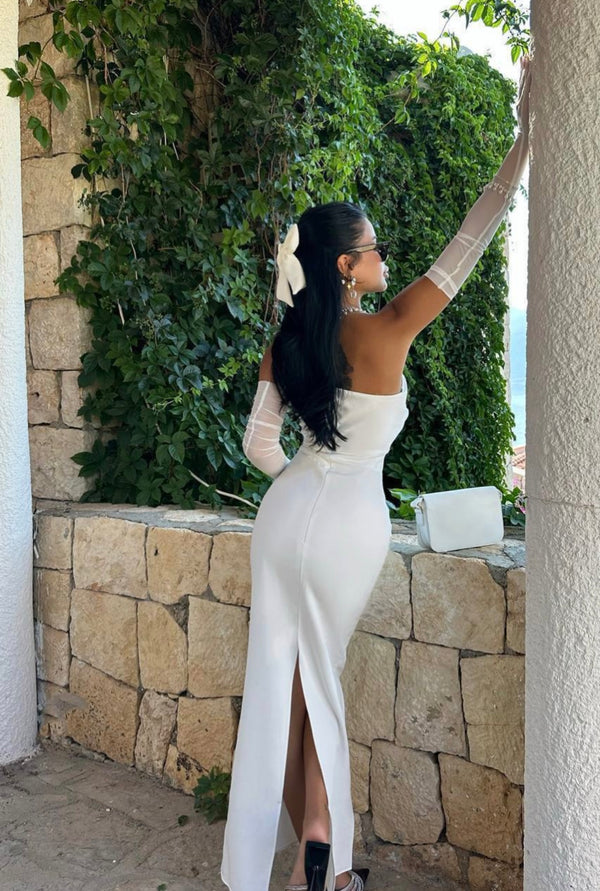 Robe Créateur Noeud White 🤍