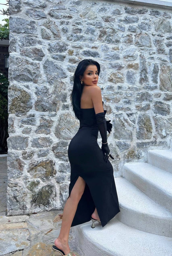 Robe Créateur Noeud Black 🖤