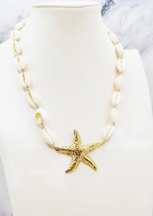 Collier Acier Inoxydable Coquillage Étoile de Mer