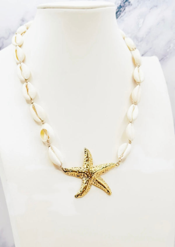 Collier Acier Inoxydable Coquillage Étoile de Mer