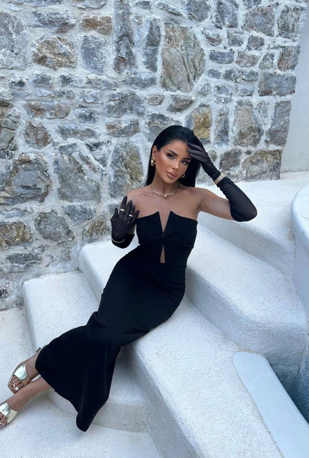 Robe Créateur Noeud Black 🖤