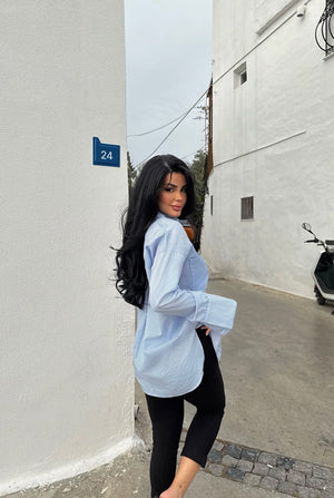 Chemise Rayée Bleue