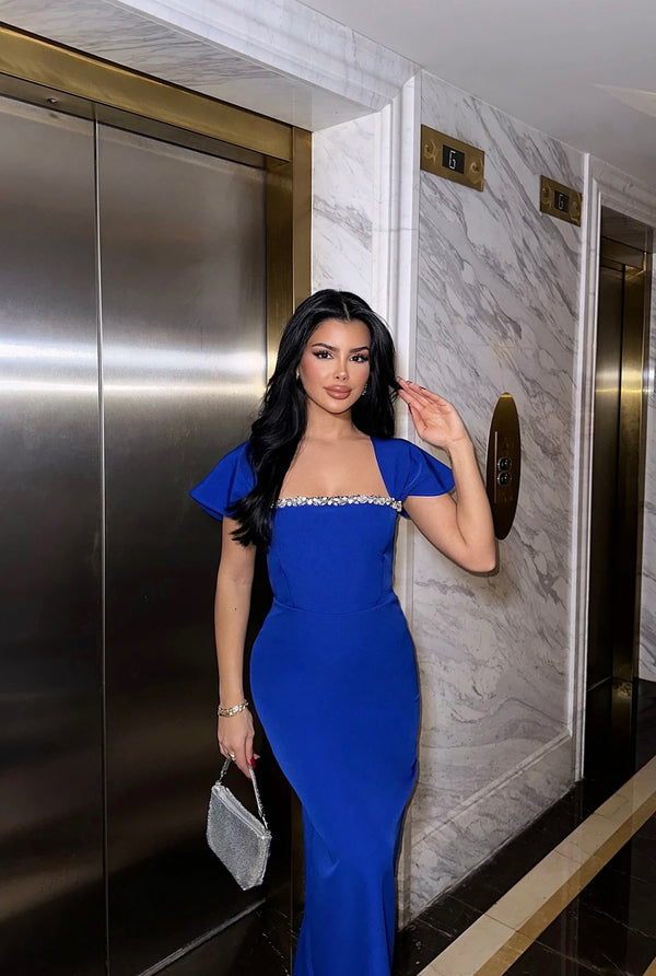 Robe Cocktail Bleue