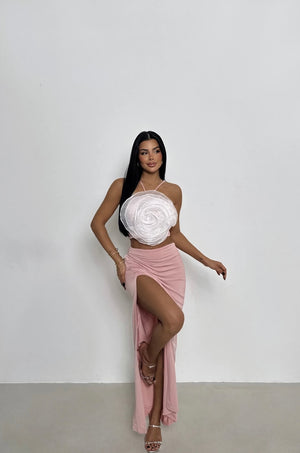 Ensemble Jupe Rose Poudré MILLA