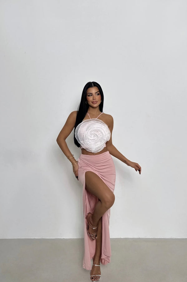 Ensemble Jupe Rose Poudré MILLA