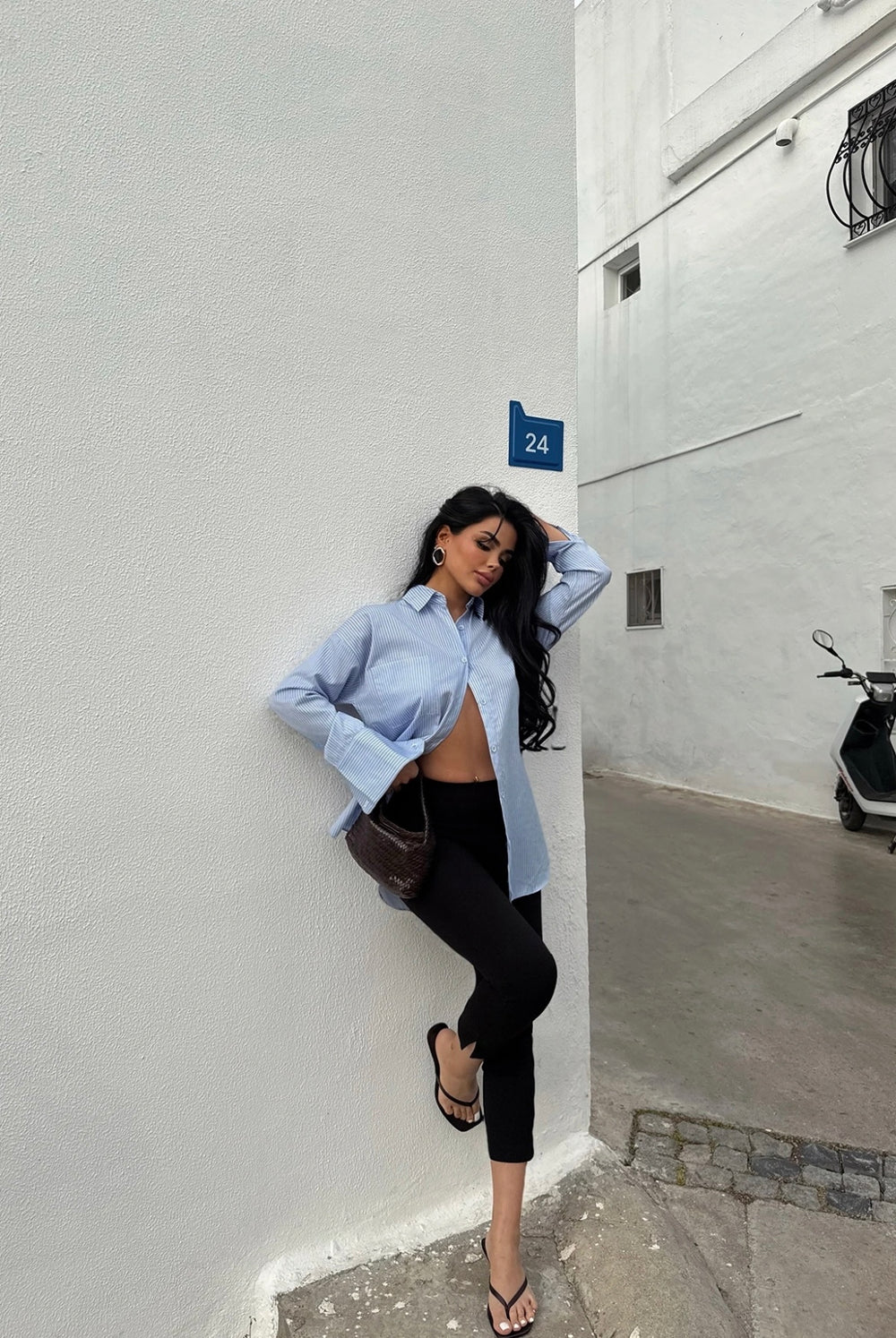 Chemise Rayée Bleue