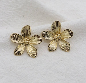 Boucles d'Oreilles Flower Acier Inoxydable