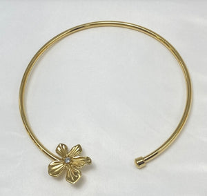 Collier Flower en acier inoxydable