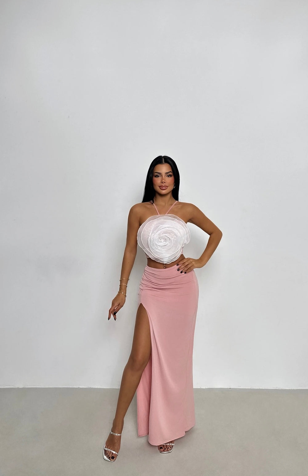 Ensemble Jupe Rose Poudré MILLA