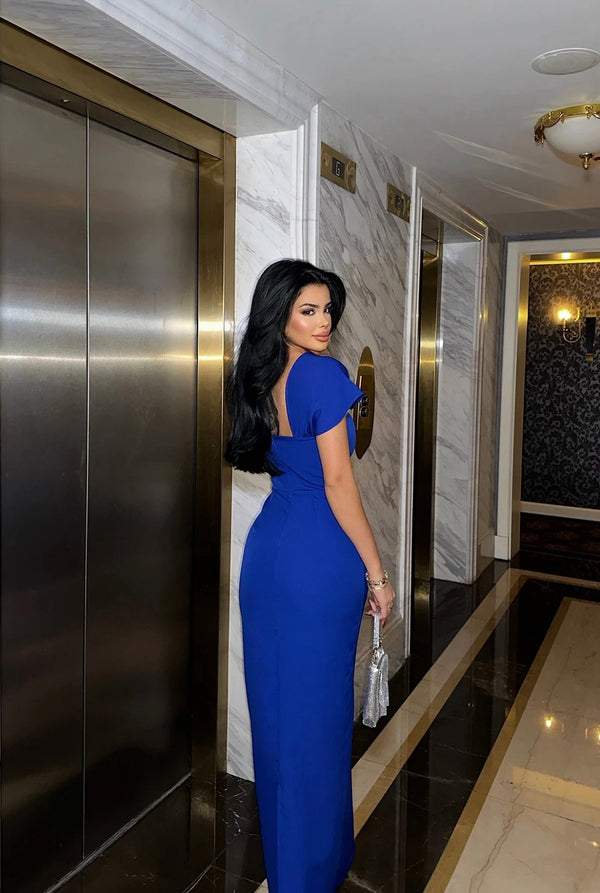 Robe Cocktail Bleue
