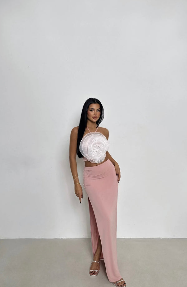 Ensemble Jupe Rose Poudré MILLA