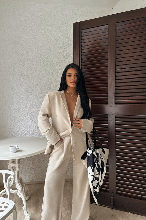 Tailleur Lin Señora Crème