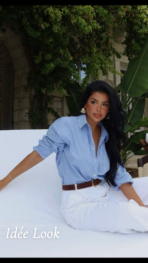 Chemise Rayée Bleue
